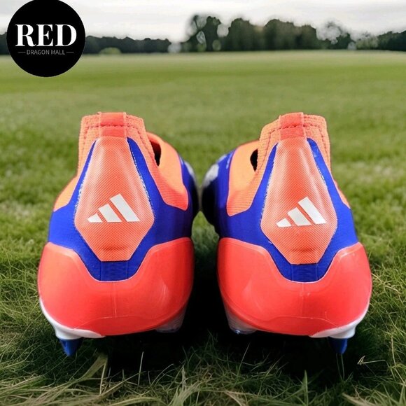 Adidas Predator Elite LL SG  IF6318 Blue Orange Laceless Soccer - Men\'s Sz 11.5 main image 10